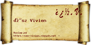 Ősz Vivien névjegykártya